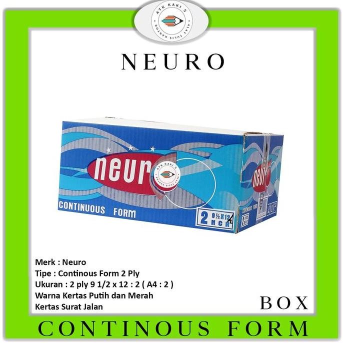 

TERBARU - NEURO Continous Form 91/2 x 12/2 - K2/2 - ( A4 / 2 ) NCR