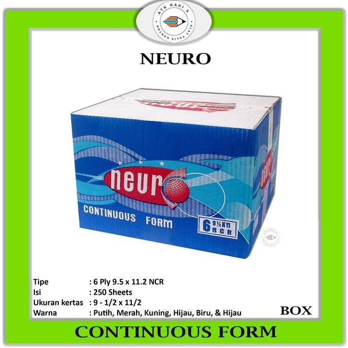 

TERMURAH - Continous Form 91/2 x 11 6 Ply/2 ( K6/2 Neuro ) NCR / Kertas Komputer