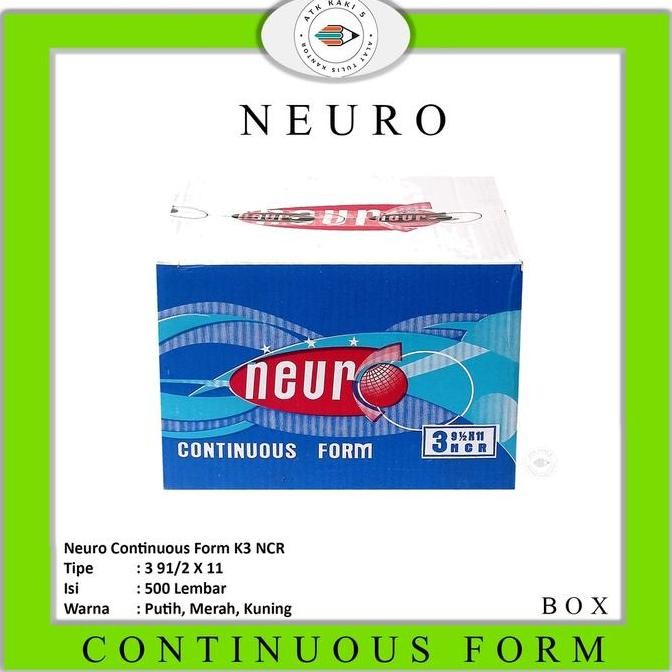 

TERMURAH - Continous Form 91/2 x 11 3 Ply ( K3 Neuro ) NCR / Kertas Komputer