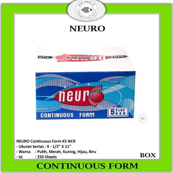 

TERMURAH - Continous Form 91/2 x 11 5 Ply ( K5 Neuro ) NCR / Kertas Komputer