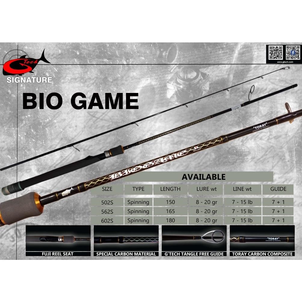 Terlaris Joran G-Tech Signature Bio Game-Spinning