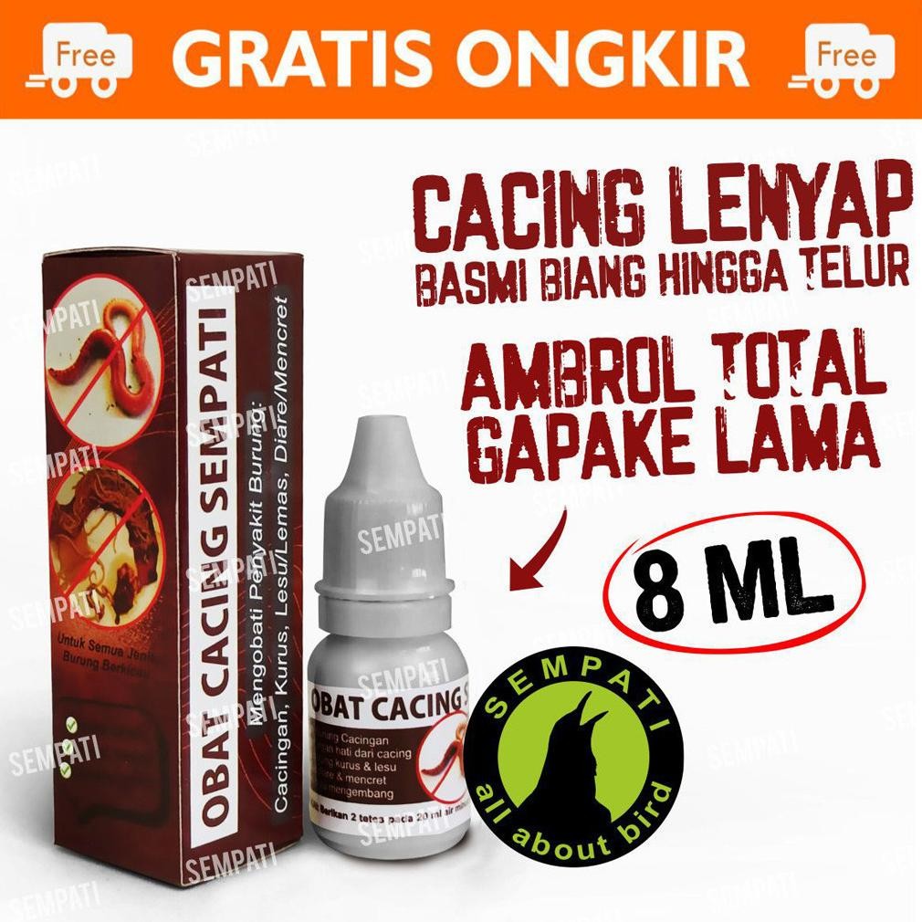 SEMPATI OBAT CACING SEMPATI MENGOBATI BURUNG SAKIT CACING KURUS LESU UNTUK MURAI KACER LOVEBIRD ANIS