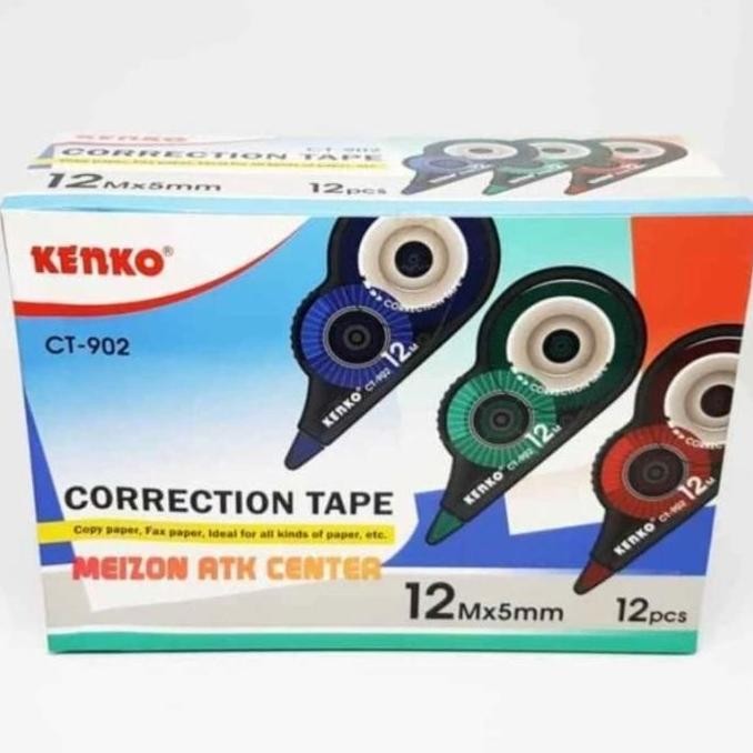 

Correction Tape Kenko 902 ( 1 Lusin 12Pcs) Tipe X Kertas Kenko