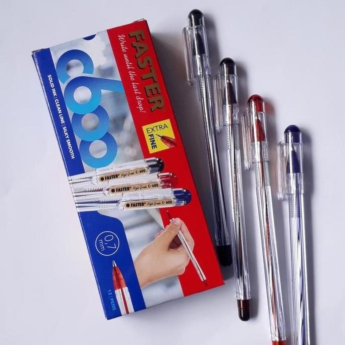 

Bolpoin Faster C6 | C600 1 Pak Isi 12 Pcs