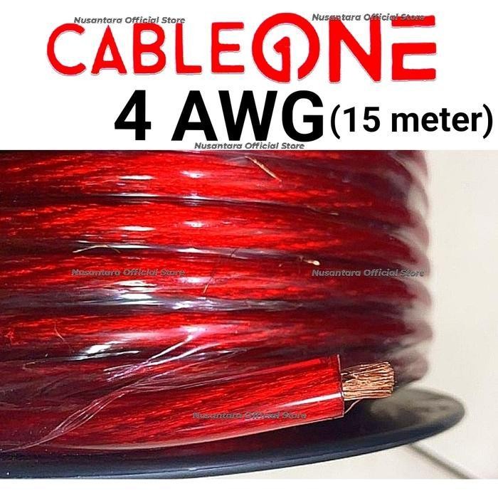 Kabel Speaker 4 Awg CABLEONE High Quality 4Awg CABLE ONE 15 mtr Car Terbaik Berkualitas