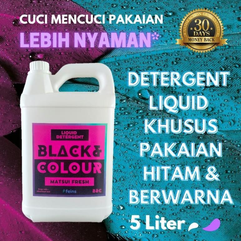 Termurah Detergen Black & Colour B&C Detergen Cair 5 Liter Detergen Laundry Kiloan Murah