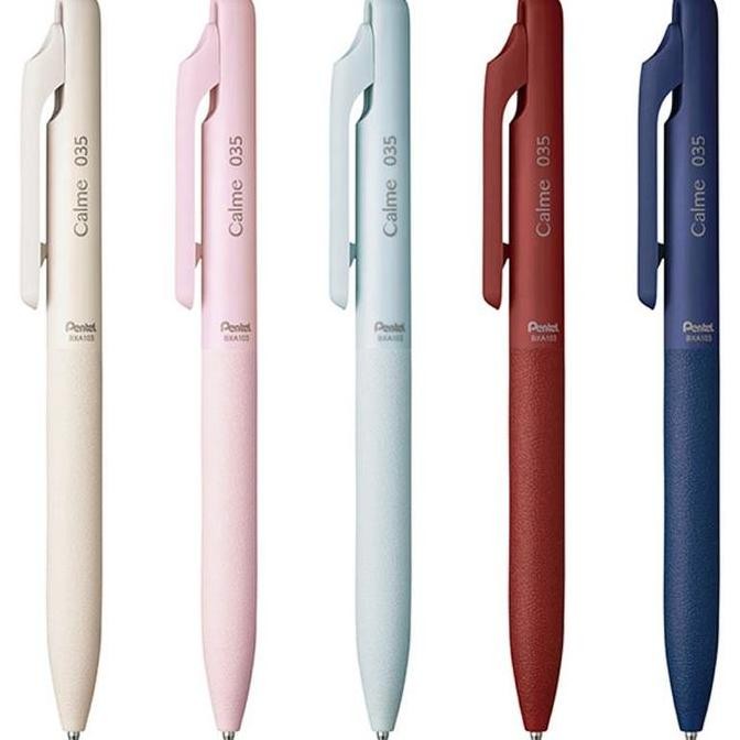 

Pentel Calme Monochromatic Silent Ballpoint Ink Pen 0.35Mm By Issey Miyake Noise Reduced Pen