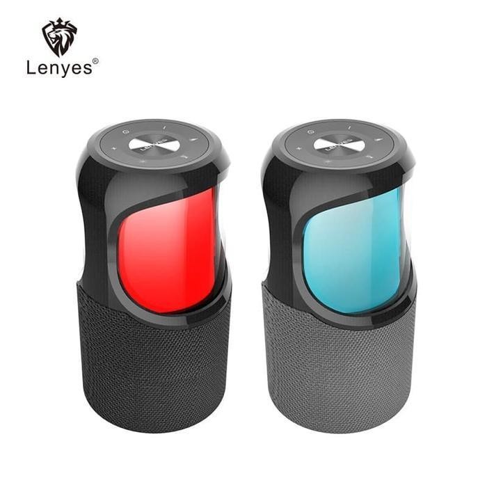 SPEAKER BLUETOOTH LENYES S807 FABRIC RGB LAMP Terbaru Berkualitas