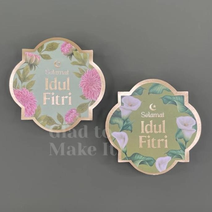 Stiker Toples Lebaran Idul Fitri Premium Foil Emas