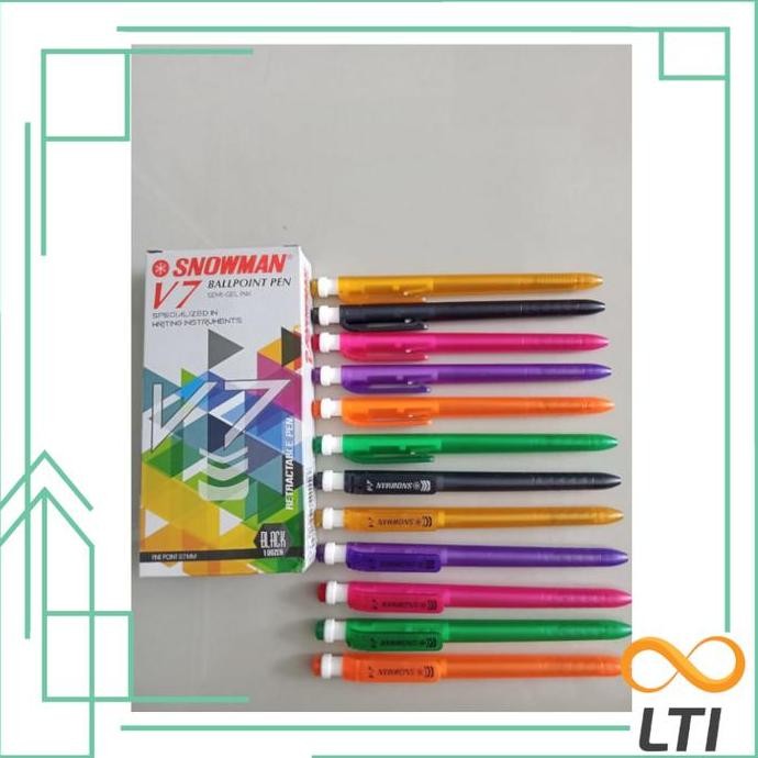 

Terbaru Pulpen Snowman V-7 / Ballpoint Murah V-7 Snowman - Per Lusin