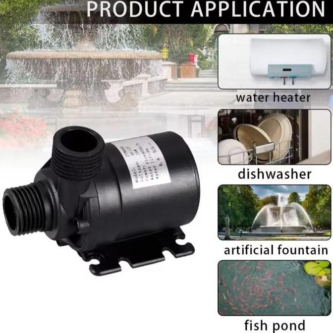 Pompa Mini Booster Dc12V Pendorong Water Heater Mesin Cuci Shower Kamar Mandi Pompa Air Mini Celup S