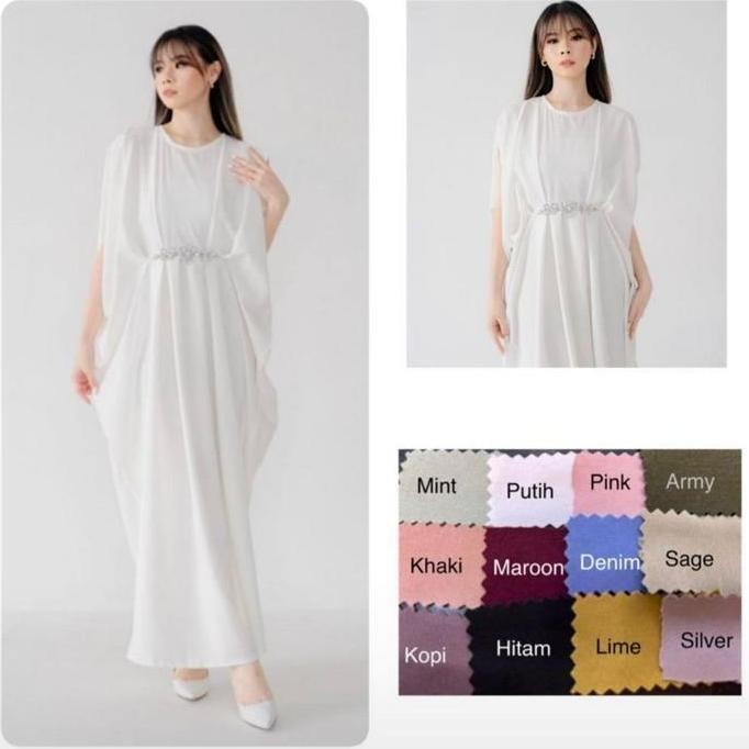 BASIC KAFTAN / KAFTAN PUTIH / KAFTAN IDUL FITRI LEBARAN