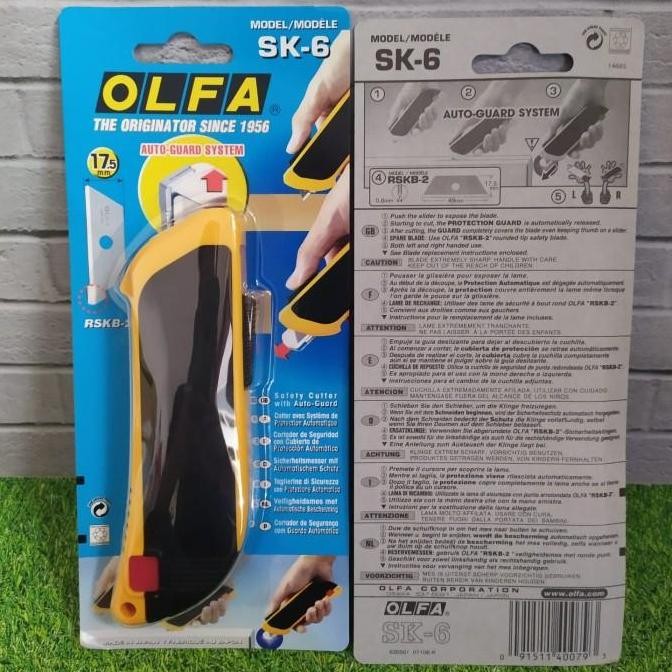 

Terbaru! Olfa Sk6 Extra Protection Safety Knife Sk-6 Japan
