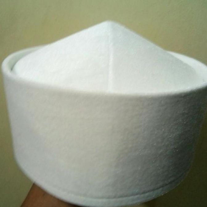 Peci/Songkok/Kopiah Mesir Bludru Putih