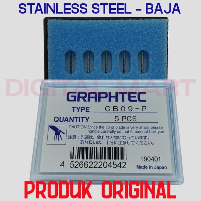 

Mata Pisau Mesin Cutting Blade Graphtec Cb09P Stainless Steel Cb09-P Cutter Baja - Original