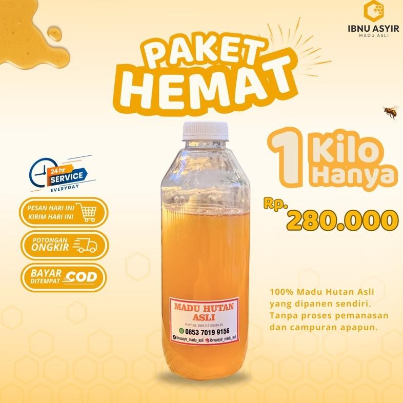 

(Terbaru) Madu Asli Hutan Ibnu Asyir 1 Kg Meningkatkan Imunitas Tubuh mengobati penyakit Lambung Batuk Maag Program Hamil (Terlaris)