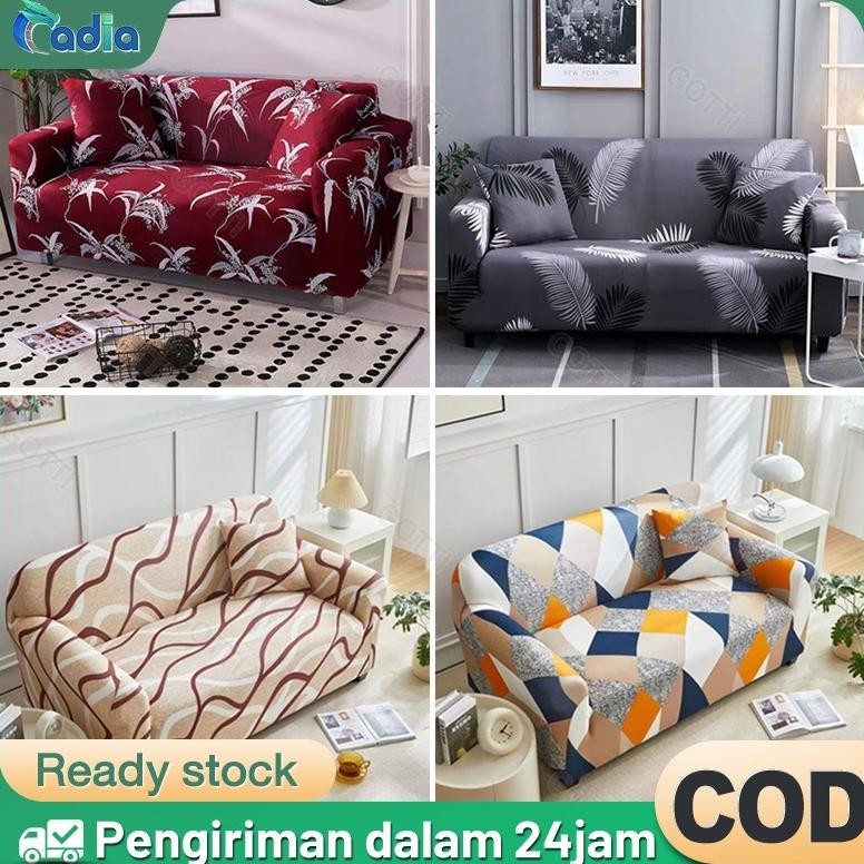 TERBARU- Sarung sofa Sarung sofa elastis Sarung sofa 1/2/3 dudukan Sarung sofa anti selip