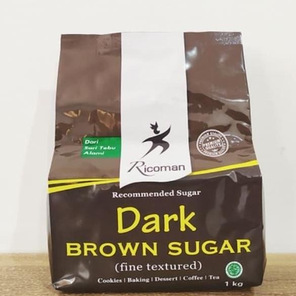 

Baru Ricoman Dark Brown Sugar 1kg - Gula Coklat Pekat Baking & Minuman
