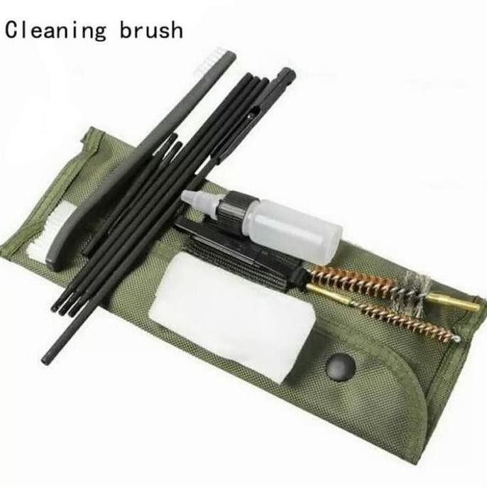 Sikat Laras Pembersih Laras Sikat Laras Baja 80 Cm Fullset Gun Cleaner