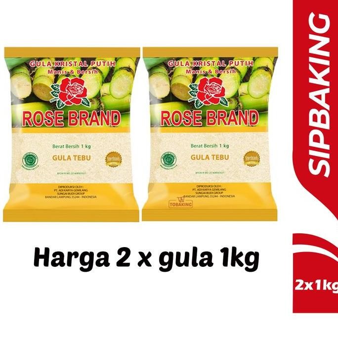 

Baru Gula Pasir Rose Brand 1kg x2 - Paket Hemat Gula Masak Harian JATIM