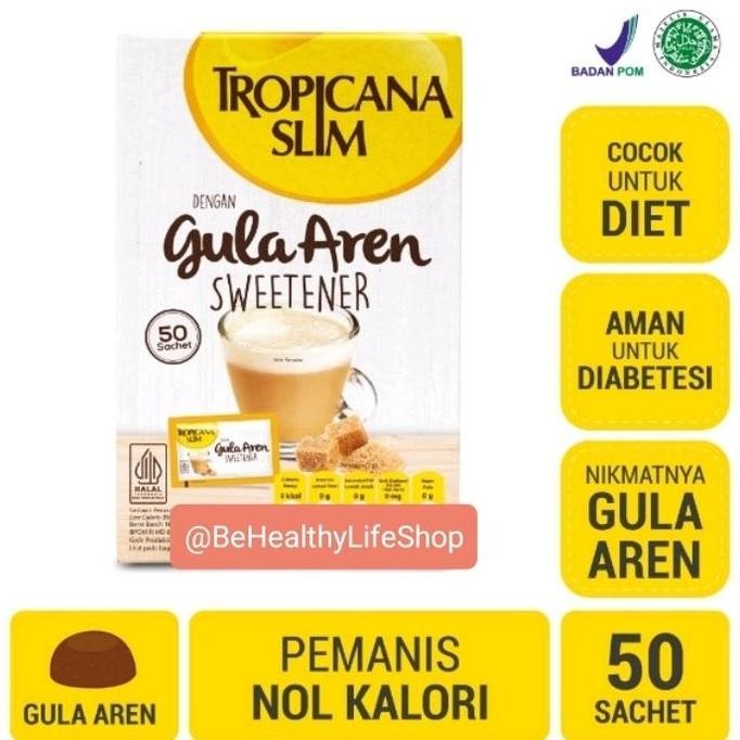 

Baru Tropicana Slim Gula Aren 50 Sachet - Gula Merah Diet Alami Sachet Praktis