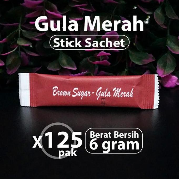 

Baru Brown Sugar Stick Hotel 125pcs - Gula Merah Aren Saset Minibar