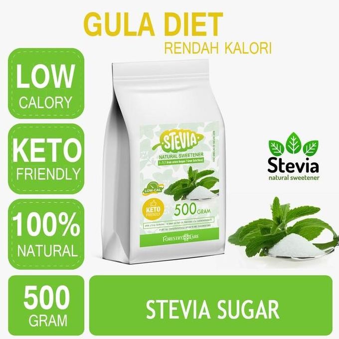 

Baru Stevia Sugar Powder Halus 500 Gram - Pemanis Natural Organik