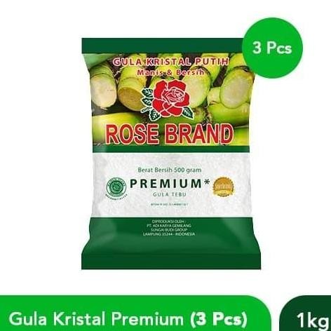 

Baru Paket 3 Gula Rose Brand Premium 1kg Gula Pasir Putih Halus