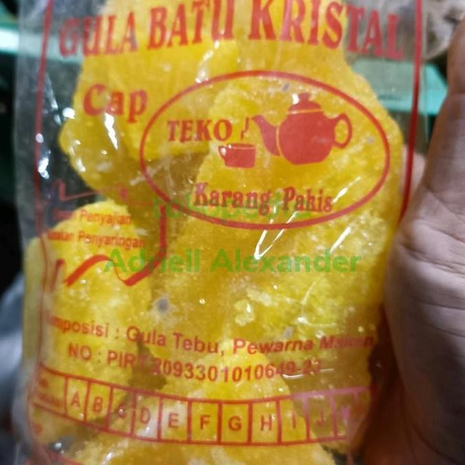 

Baru Gula Batu Kristal Organik Kuning 1kg - Gula Batu Alami Untuk Minuman