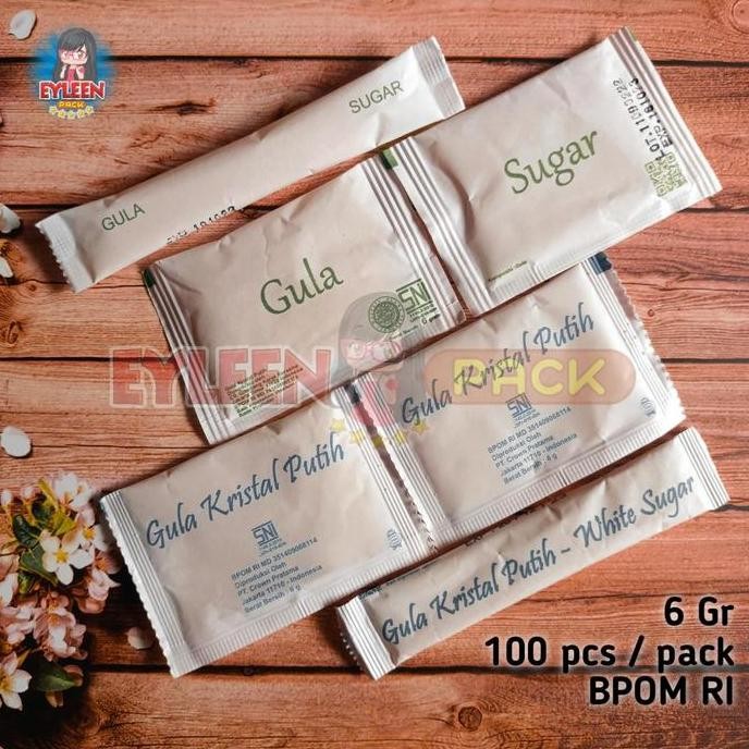

Baru Gula Sachet Putih 100pcs - White Sugar Kotak & Batang