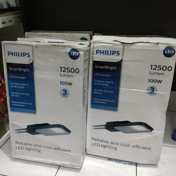 Lampu Jalan Pju Philips 100W Led125 Brp131 220-240V / Brp 131