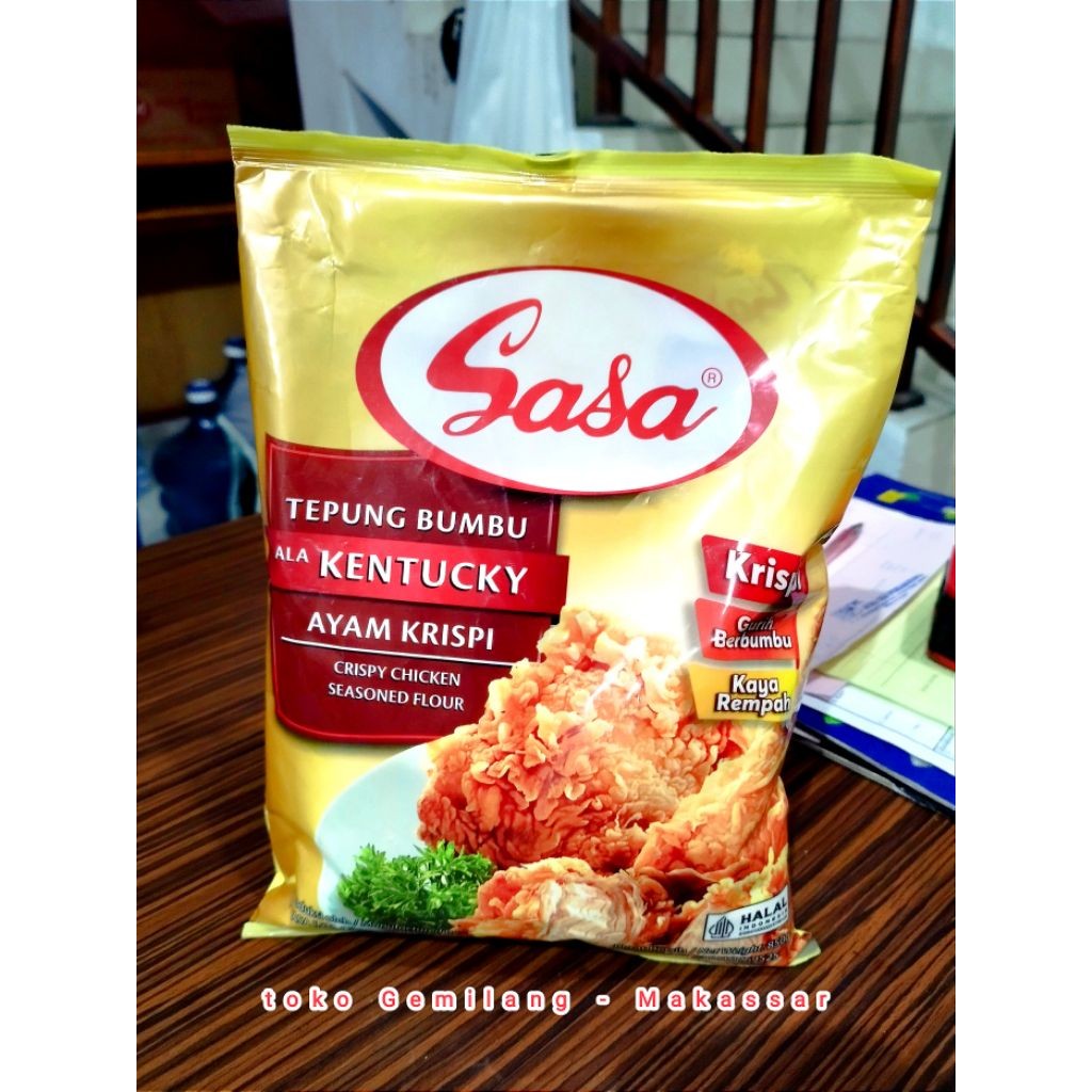 

Sasa tepung bumbu ayam krispy ala kentucky 850 gr