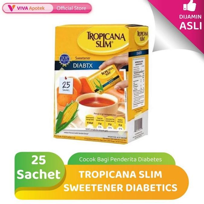 

Baru Tropicana Slim Sweetener Diabetics 25 Sachet - Pemanis Aman untuk Diabetes