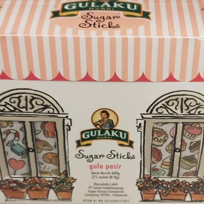 

Baru Gulaku Sugar Stick 75 Stick 600g - Gula Pasir Stick Sachet Praktis