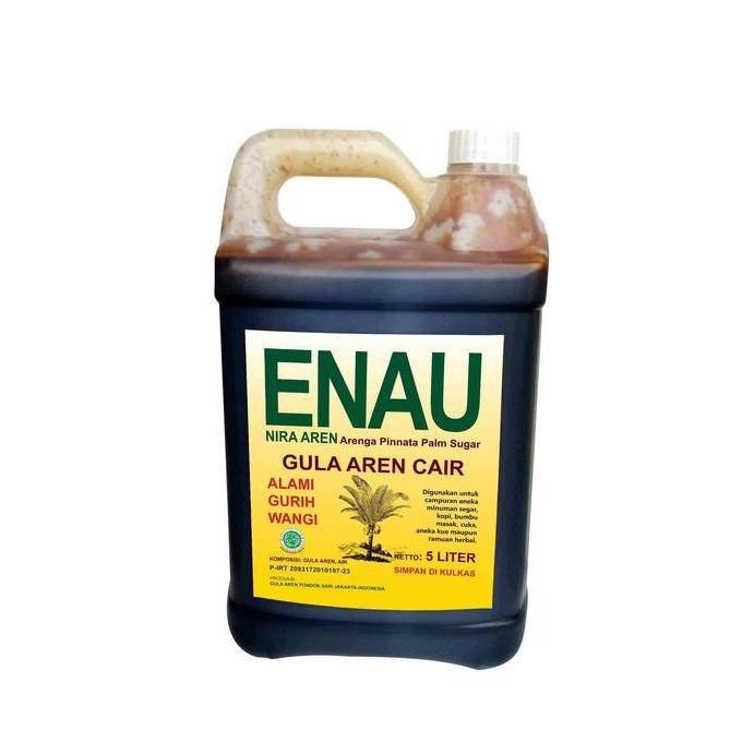

Baru Gula Aren Cair Organik ENAU 5 Liter - Murni dari Nira Aren