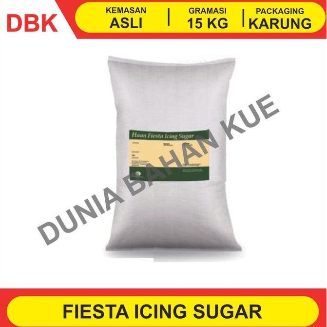 

Baru Fiesta Icing Sugar Karung 15kg - Gula Donat Dingin untuk Bakery