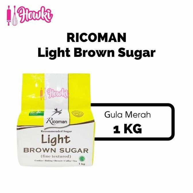 

Baru RICOMAN Light Brown Sugar 1kg - Gula Merah Muda Premium untuk Baking