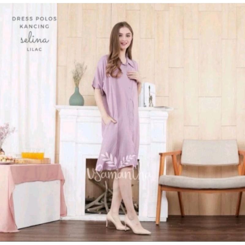 Ysn Dres Andin Dres Busui Kekinian Dres Lula Selina Lilac Dres Polos Daster Busui Frendly Kain 100% 