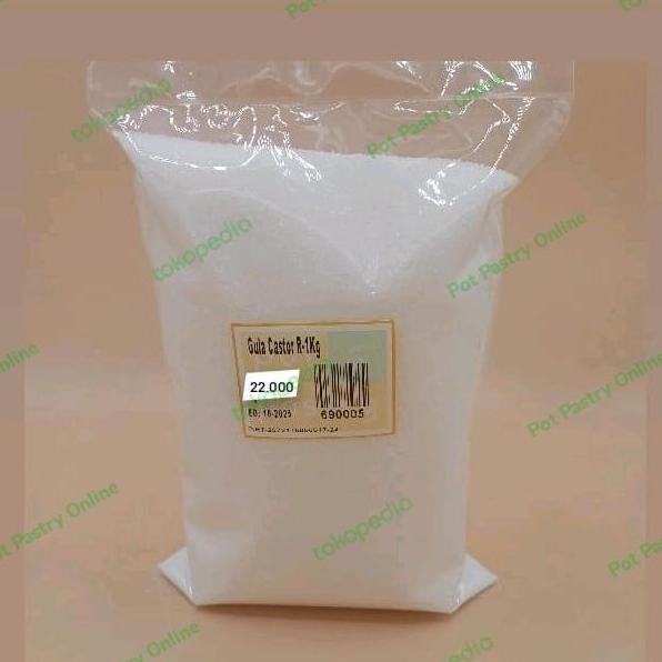 

Baru Gula Castor Repack 1kg - Gula Halus Untuk Kue