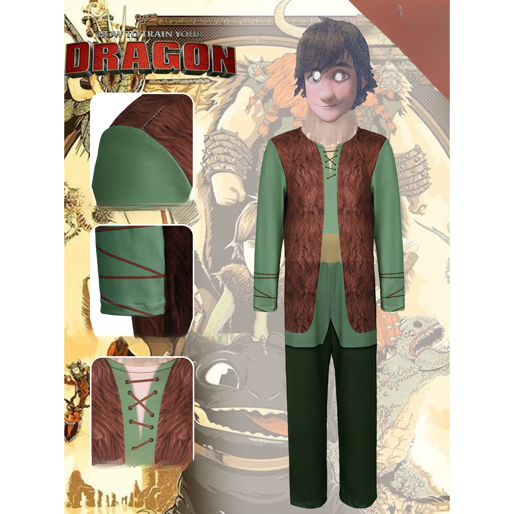 Children's How to Train Your Dragon, Hiccup cosplay Costume Halloween Hiccup Role Play Masquerade Co