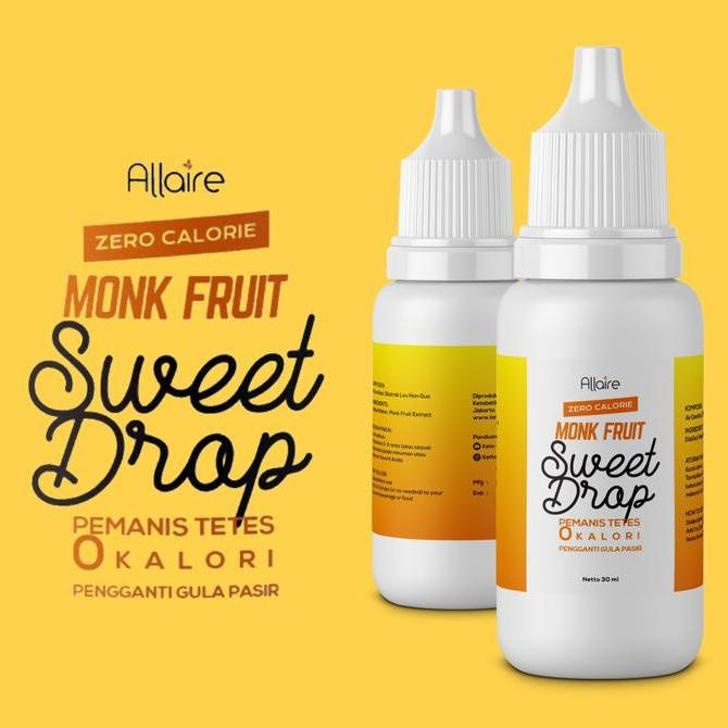 

Baru Allaire Sweet Drop 30ml - Pemanis Tetes Monkfruit Zero Kalori Keto Friendly