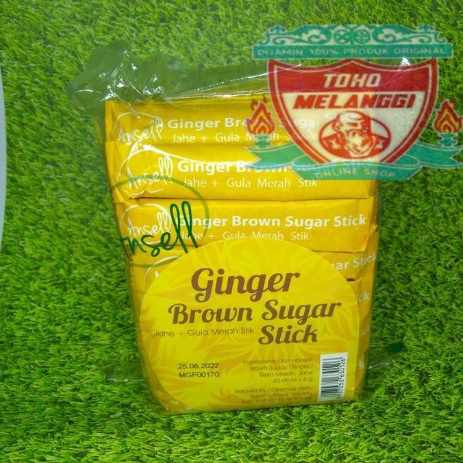 

Baru Ansell Ginger Brown Sugar Stick 60 Stick x 8gr Gula Herbal Jahe