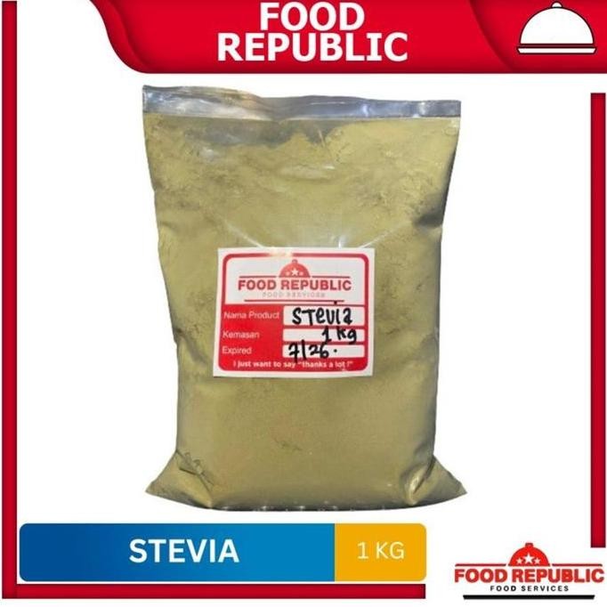 

Baru Stevia Powder 1kg - Daun Stevia Bubuk Alami Organik 0 Kalori