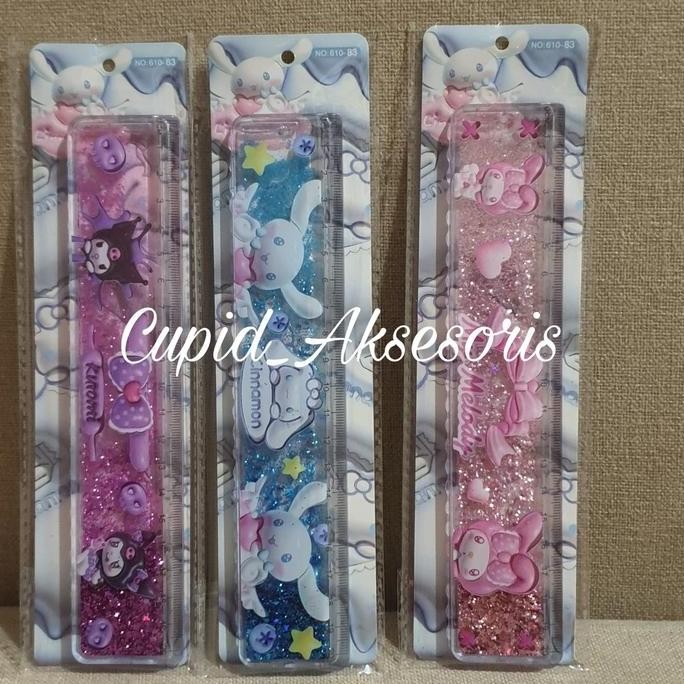 

Penggaris Air 20Cm Quicksand Ruler Motif Sanrio