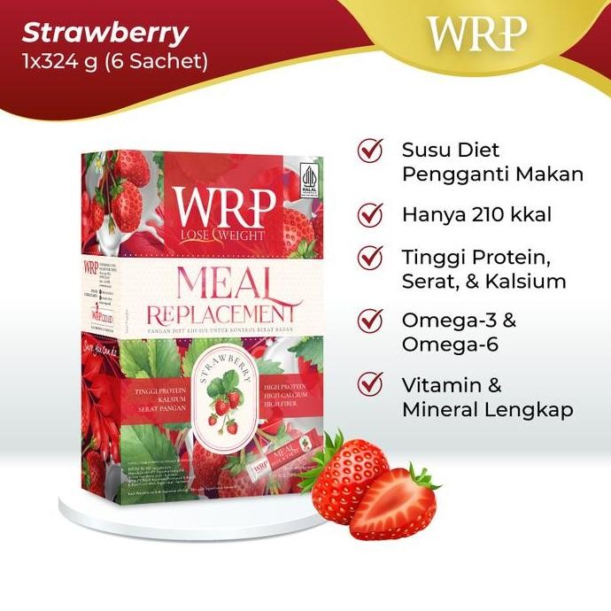 

Promo Wrp Meal Replacement Strawberry 324G - Pengganti Makan [Flash Sale]