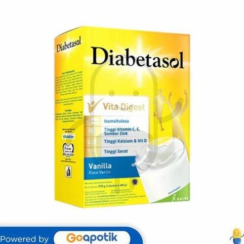 

Grosir Diabetasol Susu Rasa Vanila 570 Gram Box