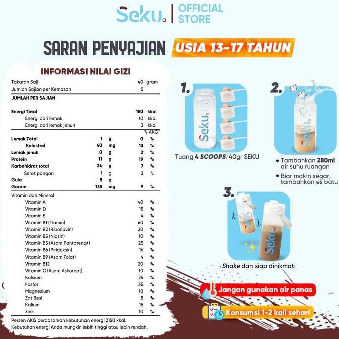 

Murah 2 Box Seku Low Sugar Rasa Coklat Susu Bubuk Sumber Protein Untuk Anak Dan Remaja 4-17 Tahun 200Gr