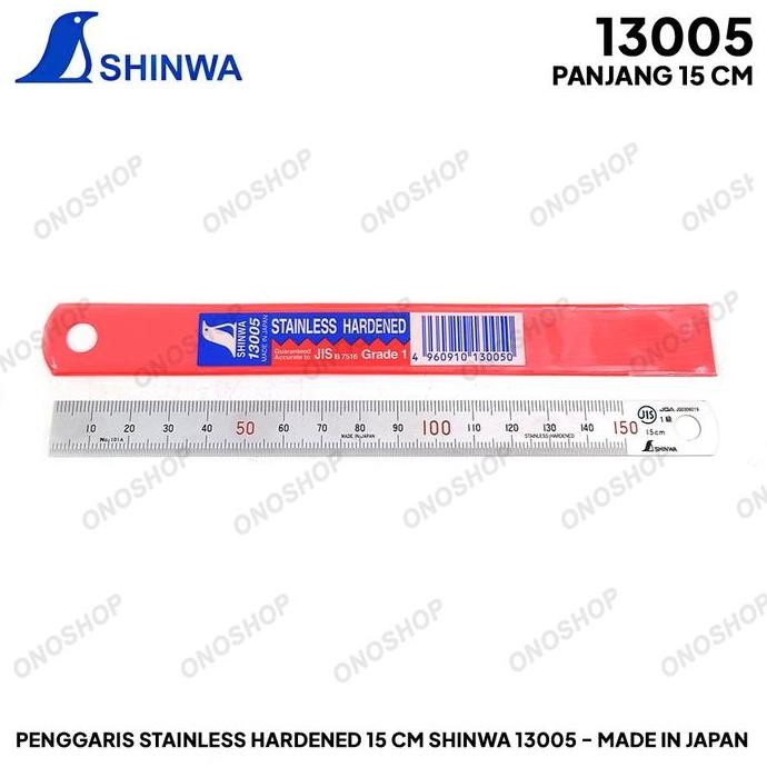 

Penggaris Stainless Steel 15 Cm - Sinhwa - Made In Japan