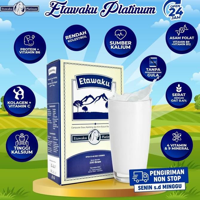 

Grosir Etawaku Platinum Susu Kambing 200 Gr Original