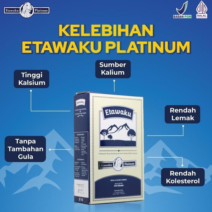 

Sale Etawaku Platinum Susu Kambing Etawa Tinggi Kalsium Paket 2 Box